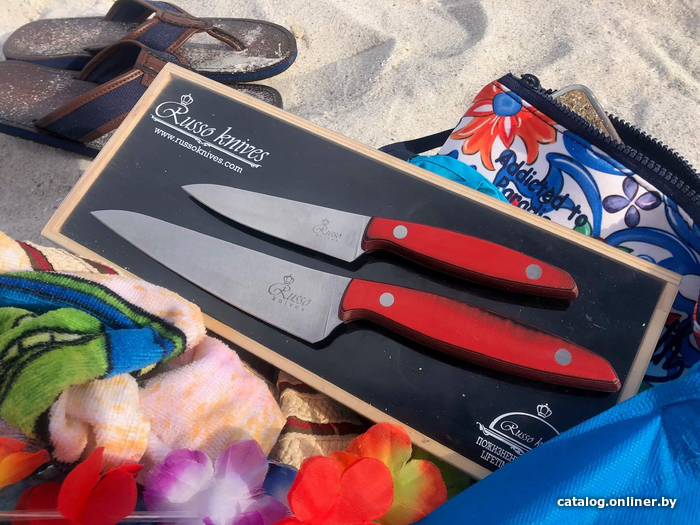 

Набор ножей Russo Alexander S-M AUS-8 Red G10