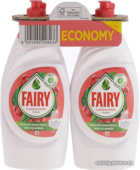 

Средство для мытья посуды Fairy Гранат (2x900 мл)