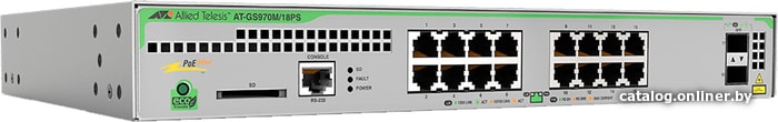 

Управляемый коммутатор 3-го уровня Allied Telesis AT-GS970M/18PS