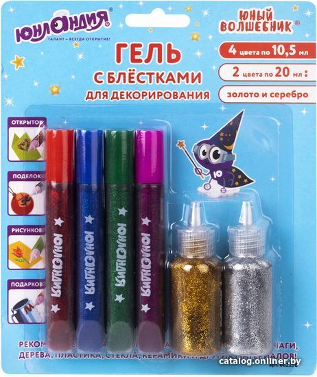 

Гель художественный Юнландия 662256 (6 цв.)