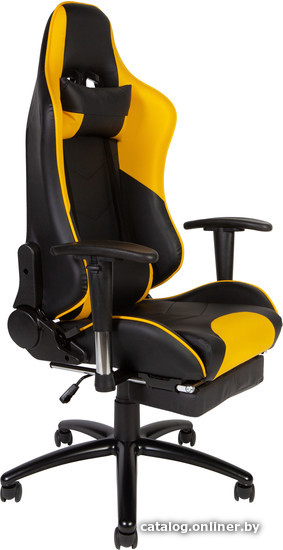 

Кресло Norden Lotus Gts RF-8066D реклайнер (экокожа, черный/желтый)