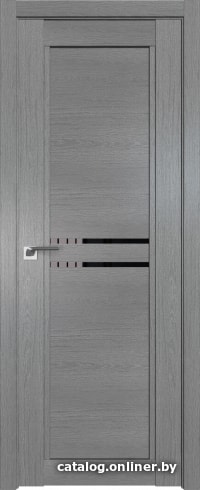 

Межкомнатная дверь ProfilDoors 2.75XN 80x200 (грувд серый, стекло черный триплекс)