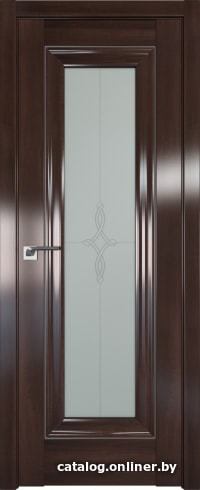 

Межкомнатная дверь ProfilDoors 24X 80x200 (орех сиена серебро/стекло узор матовое)