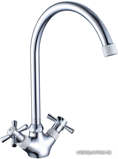 

Смеситель Decoroom DR51028 (белый/хром)