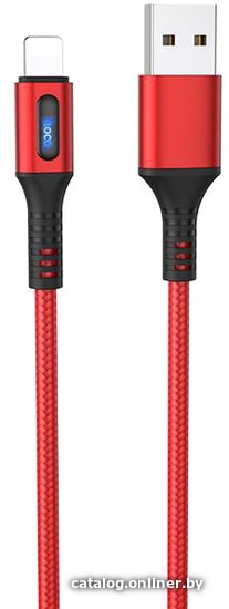 

Кабель Hoco U79 Lightning (красный)