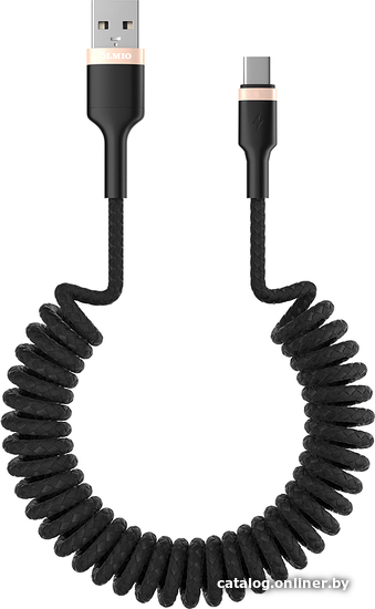 

Кабель Olmio Spring 041624 USB Type-A - USB Type-C (1.5 м, черный)