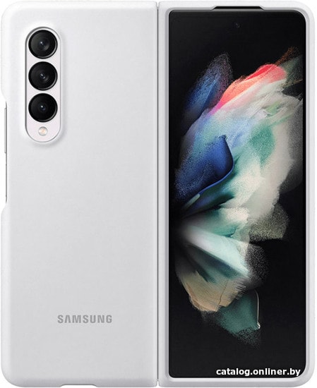 

Чехол для телефона Samsung Silicone Cover для Samsung Galaxy Z Fold3 (белый)