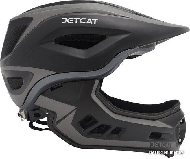 

Cпортивный шлем JetCat Fullface Raptor (р. 53-58, black/grey)