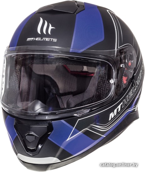 

Мотошлем MT Helmets Thunder 3 SV Trace Matt (XS, черный/синий)