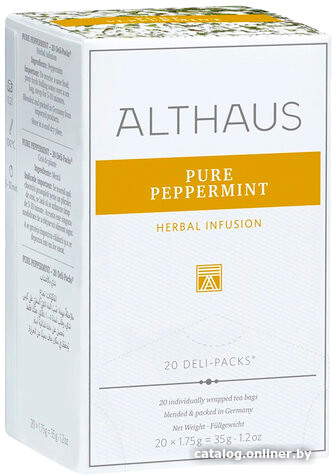 

Травяной чай Althaus Deli Packs Pure Peppermint Чистая Мята 20 шт