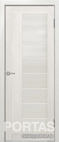 

Межкомнатная дверь Portas S29 90x200 (французский дуб, стекло lacobel белый лак)