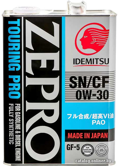 

Моторное масло Idemitsu Zepro Touring Pro 0W-30 4л