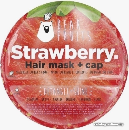 

Маска Bear Fruits Strawberry 20 мл + шапочка для душа