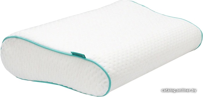 

Ортопедическая подушка Ambesonne Memorу Foam с подшейными валиками 50x30