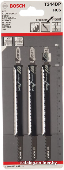 

Набор пильных полотен Bosch T344DP 2608633A32 (3 шт)