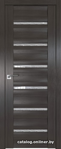 

Межкомнатная дверь ProfilDoors 57X 70x200 (грей мелинга/стекло дождь белый)