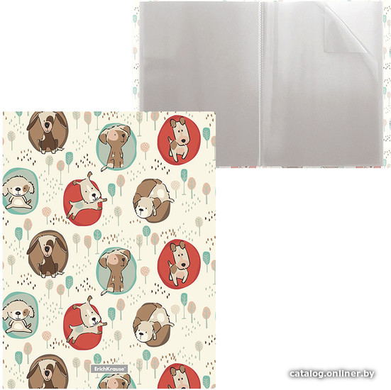 

Набор папок Erich Krause Little Dogs c 20 карм. 48686 (4 шт)