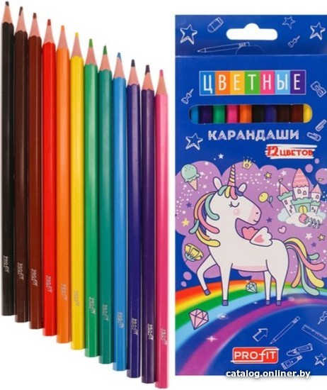 

Набор цветных карандашей PROFIT Магия Волшебства КЦ-1493 (12 цв)