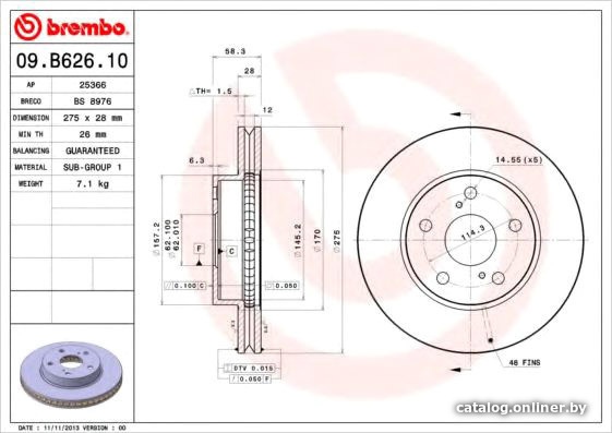 

Brembo 09B62610