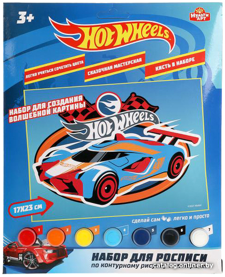 

Картина по номерам MultiArt Hot Wheels 100CANV-HW2