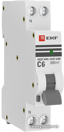 

Дифференциальный автомат EKF PROxima АВДТ-63М DA63M-6-30