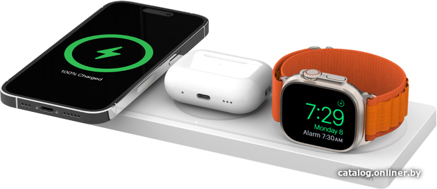 

Беспроводное зарядное Belkin BoostCharge Pro 3-in-1 Wireless Charging Pad (белый)