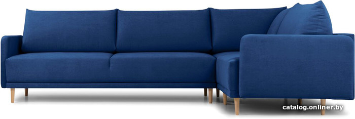 

Угловой диван Divan Сайле Barhat Blue 147756 (велюр, синий)