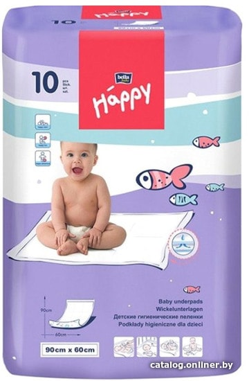 

Набор одноразовых пеленок Happy 60x90 (10 шт)
