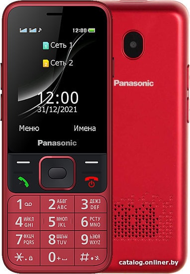 

Кнопочный телефон Panasonic KX-TF200RU (красный)
