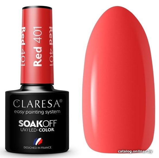 

Гель-лак Claresa Hybrid Red 401 5 мл