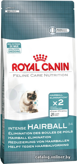 

Сухой корм для кошек Royal Canin Intense Hairball 34 0.4 кг
