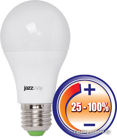 

Светодиодная лампочка JAZZway PLED-DIM A60 E27 12 Вт 3000 К (диммируемая) [A60 12w 3000K]