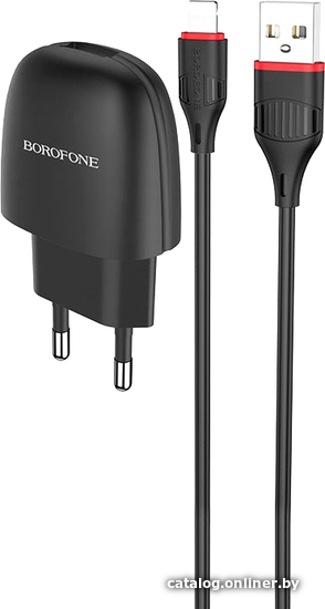 

Сетевое зарядное Borofone BA49A Lightning (черный)