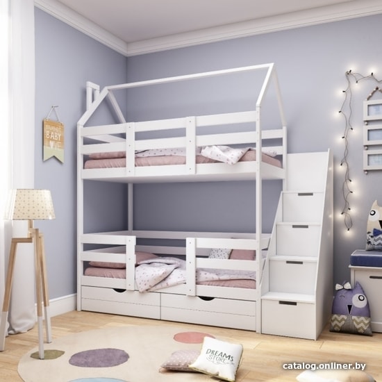 

Кровать-домик Dreams Classic с комодом 180x90 (белый)