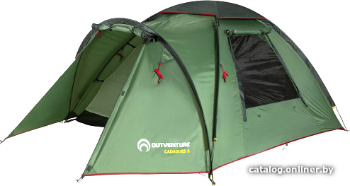 

Треккинговая палатка Outventure Cadaques 3 (темно-зеленый)
