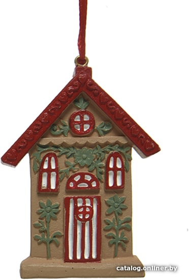 

Елочная игрушка Albero Di Natale Домик 0.5х9х9 см 520402-8