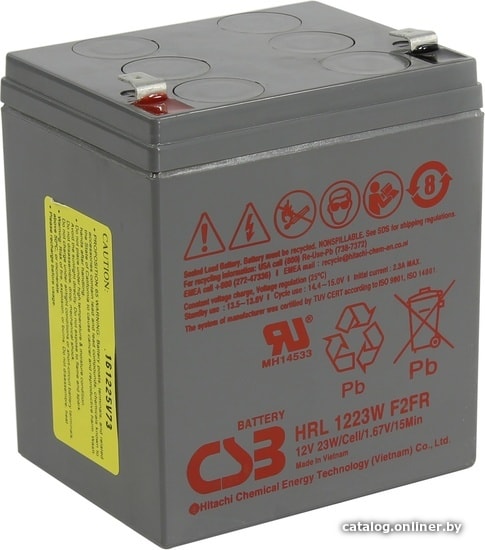 

Аккумулятор для ИБП CSB Battery HRL1223W F2FR (12В/5 А·ч)