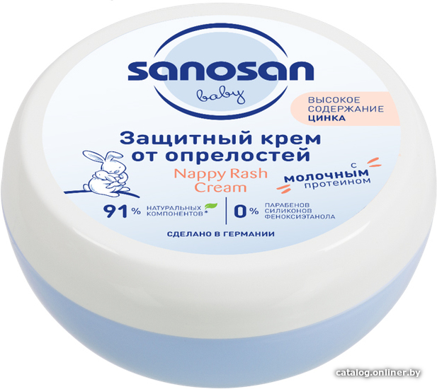 

Крем под подгузник Sanosan От опрелостей с молочным протеином 150 мл 40891260
