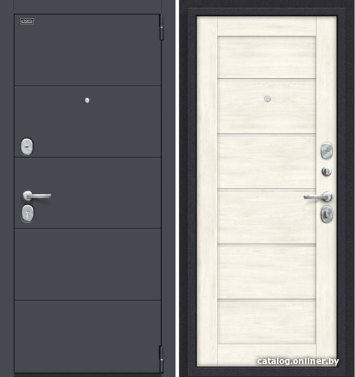 

Металлическая дверь el'Porta Porta S 4.Л22 205x98R (Graphite Pro/Nordic Oak)
