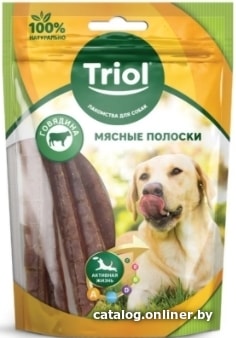 

Лакомство для собак Triol Полоски из говядины (70 г)