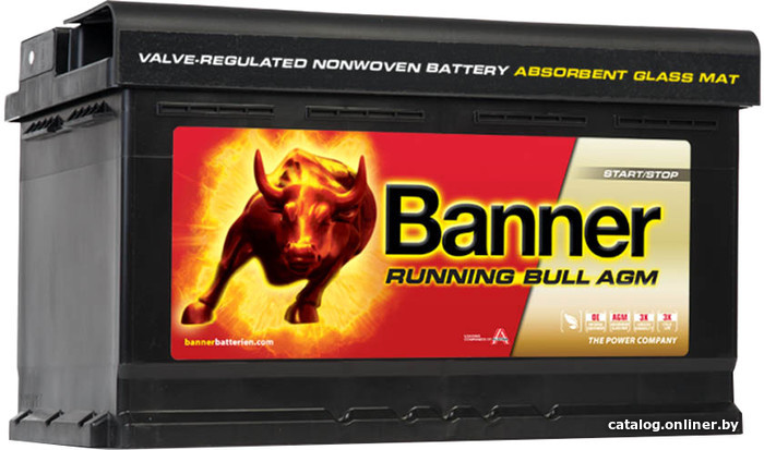 

Автомобильный аккумулятор Banner Running Bull AGM 580 01 (80 А/ч)