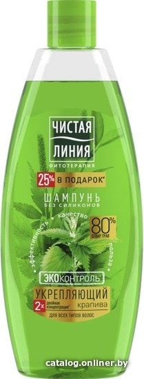 

Чистая линия Шампунь укрепляющий Крапива 600 мл