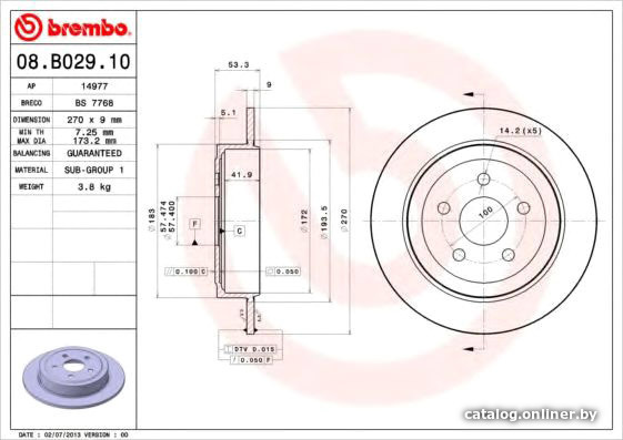 

Brembo 08B02910