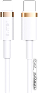 

Кабель Usams U63 USB Type-C - Lightning SJ484USB02 (1.2 м, белый)