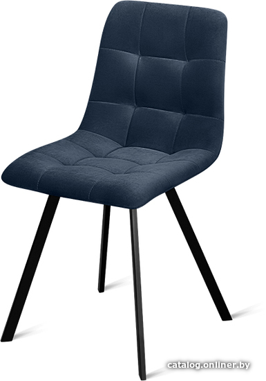

Стул Aero B222 Dark blue VL81 BK (велюр, темно-синий)