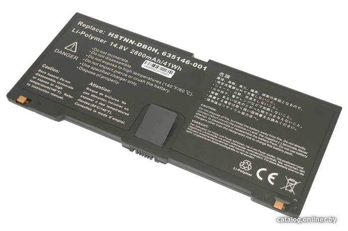 

Аккумуляторы для ноутбуков RageX HSTNN-DB0H HP Compaq ProBook 5330m, 41-44Вт, 14.8В, 2800мАч, черный