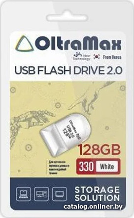 

USB Flash OltraMax 330 128GB (белый)