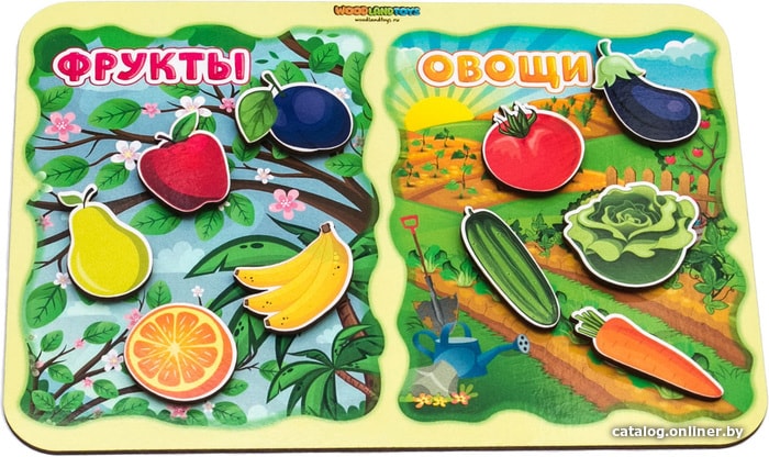 

Сортер WoodLand Toys Какая разница Фрукты-овощи 117203
