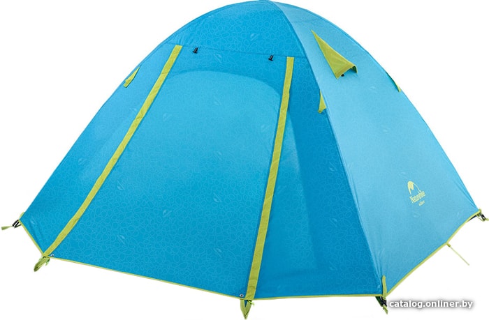 

Треккинговая палатка Naturehike P-Series 4 NH18Z044-P (210T, голубой)