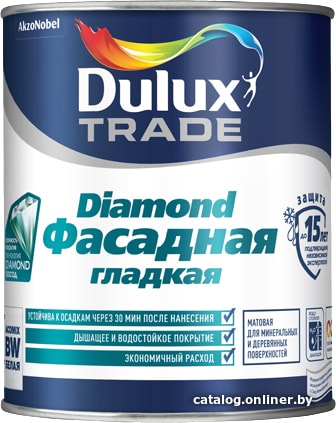 

Краска Dulux Diamond Фасадная Гладкая (1 л)